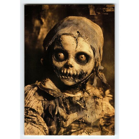 Vintage Halloween Horror Doll Postcard Photochrome Lithograph 5.5x4" - Picture 1 of 2